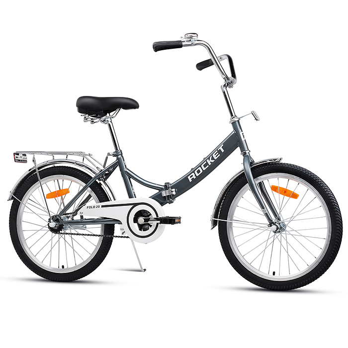 Велосипед 20" Rocket City Fold 20, цвет серый, размер 13,5"