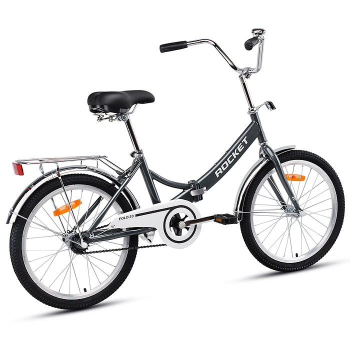 Велосипед 20" Rocket City Fold 20, цвет серый, размер 13,5"