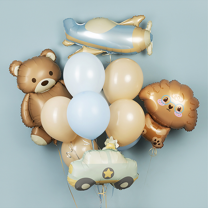 Шар (22''/56 см) Фигура, Полицейская машина, Сатин, 1 шт. в уп.