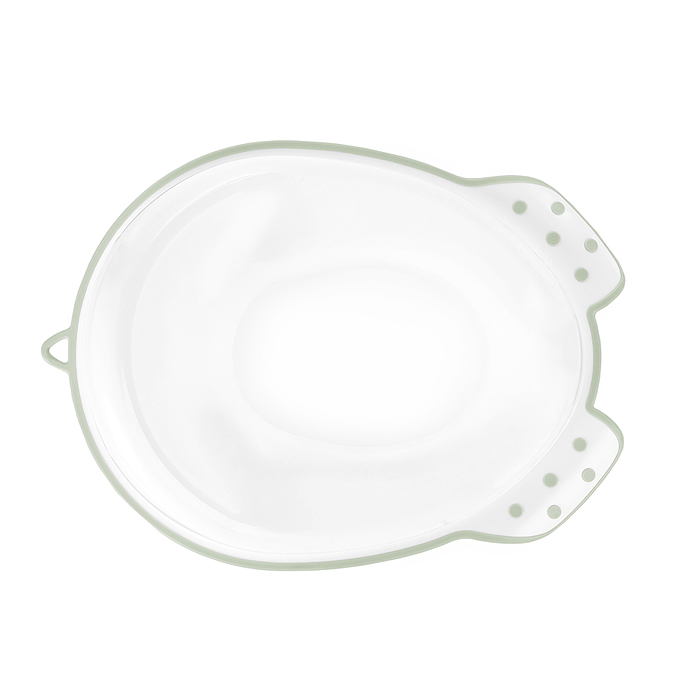 Накладка для унитаза детская (антискользящая) бело-оливковый 