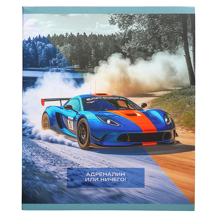 Тетрадь 48л. клетка "Адреналин" А5 скрепка