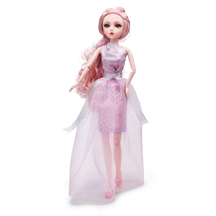 Кукла "Александра" (55 см) в платье с розовой юбкой (в коробке)