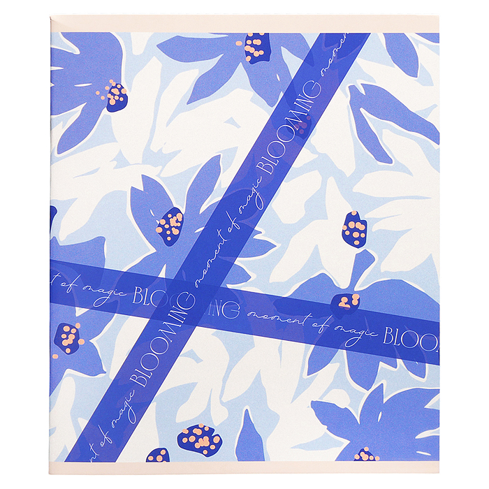 Тетрадь 48л. клетка "Moment Blooming" А5 скрепка