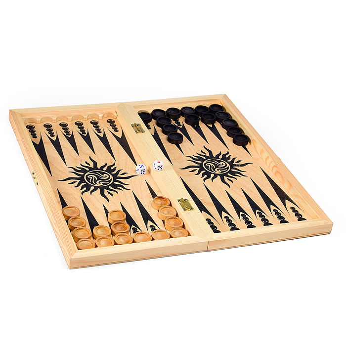 Игра 3в1 малая с походными пластмассовыми шахматами "Объедовские" (нарды, шахматы, шашки "Классика")