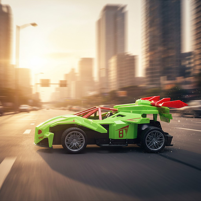 Машина DY1888-45A "Супер гонщик" р/у, 27 MHz (USB) в коробке