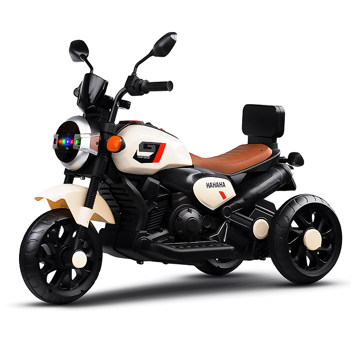 Мотоцикл детский MH-512 (цвет бежевый) царапины потертости поворотник на руле сломан