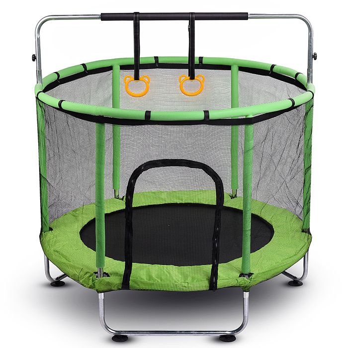 Батут ROCKET, d=140, внешняя сетка высотой 74 см., общая высота 110 см. зеленый