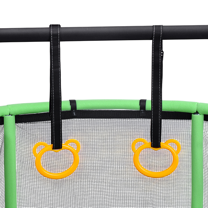 Батут ROCKET, d=140, внешняя сетка высотой 74 см., общая высота 110 см. зеленый