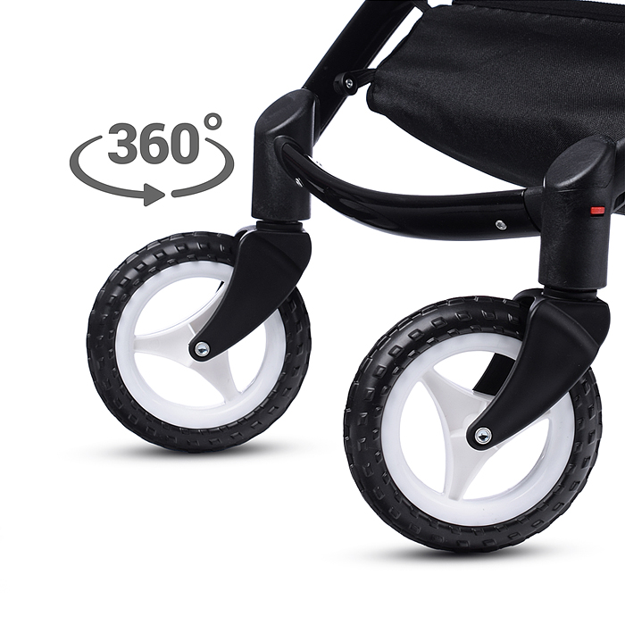 Коляска для кукол 9696 металлическая, цвет черно-зеленый