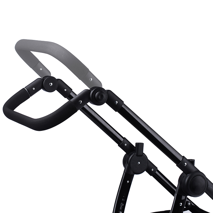 Коляска для кукол 9696 металлическая, цвет черно-зеленый