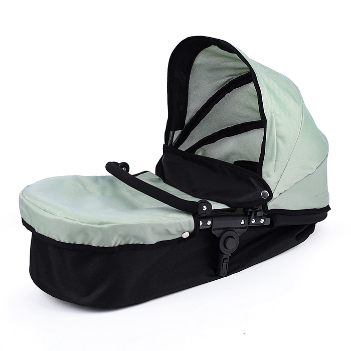 Коляска для кукол 9696 металлическая, цвет черно-зеленый