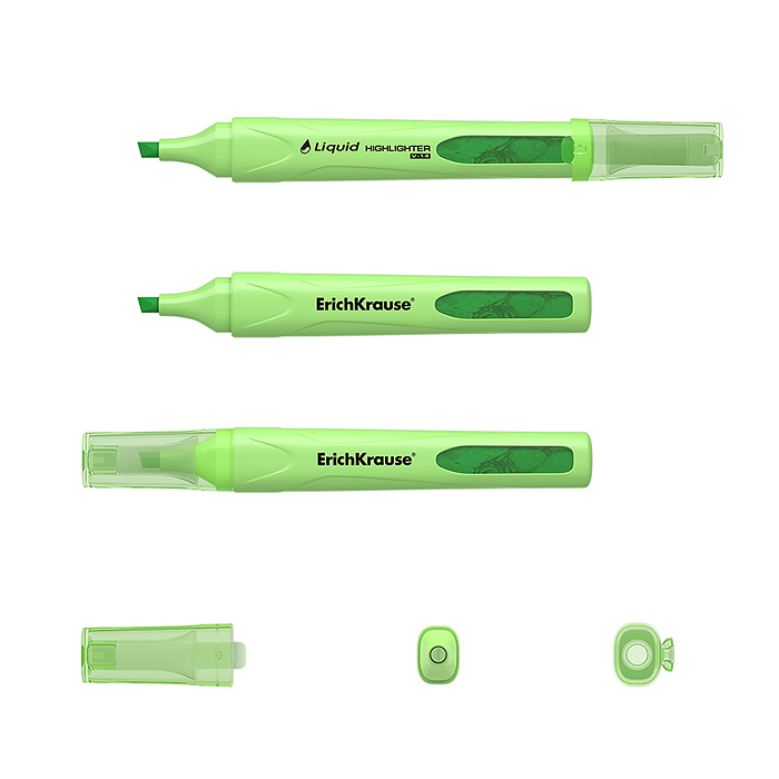 Текстмаркер с жидкими чернилами Visioline V-14 Liquid Pastel, цвет чернил зеленый