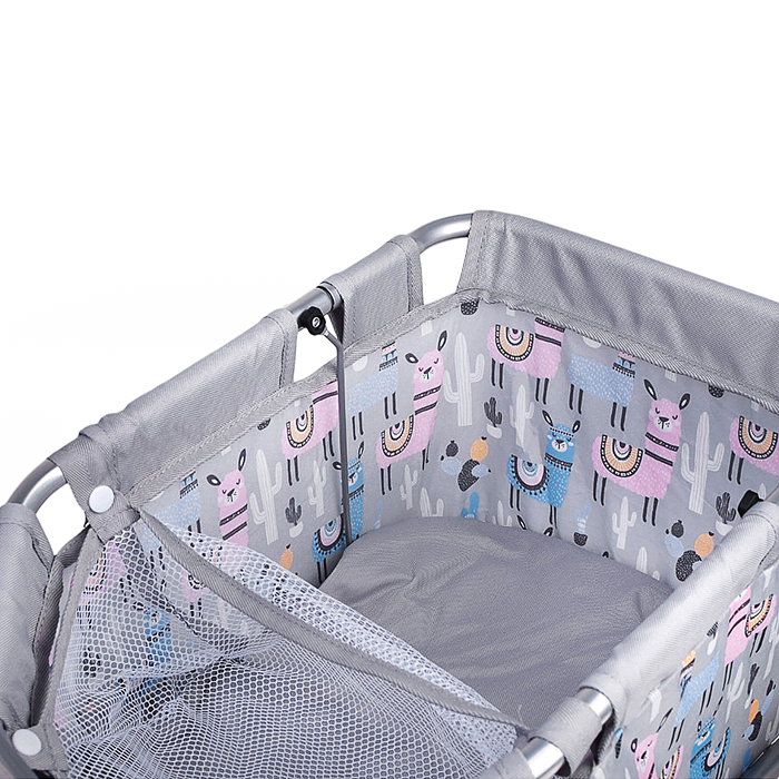 Тележка игрушечная 9703A металлическая, принт альпаки