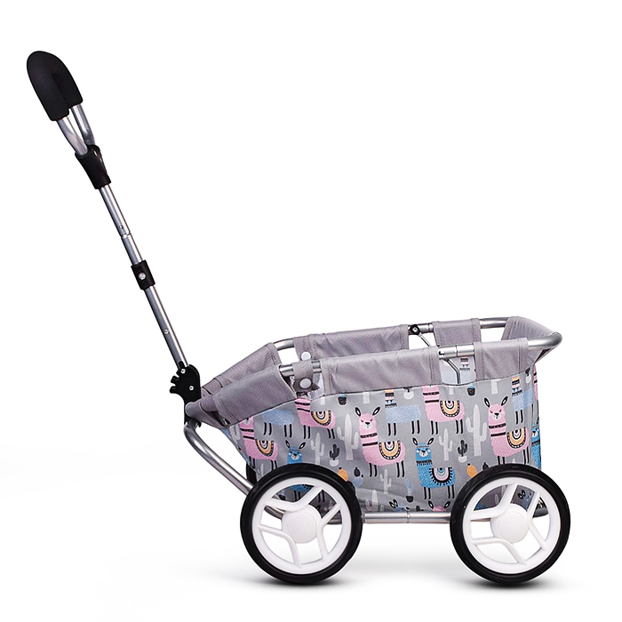 Тележка игрушечная 9703A металлическая, принт альпаки