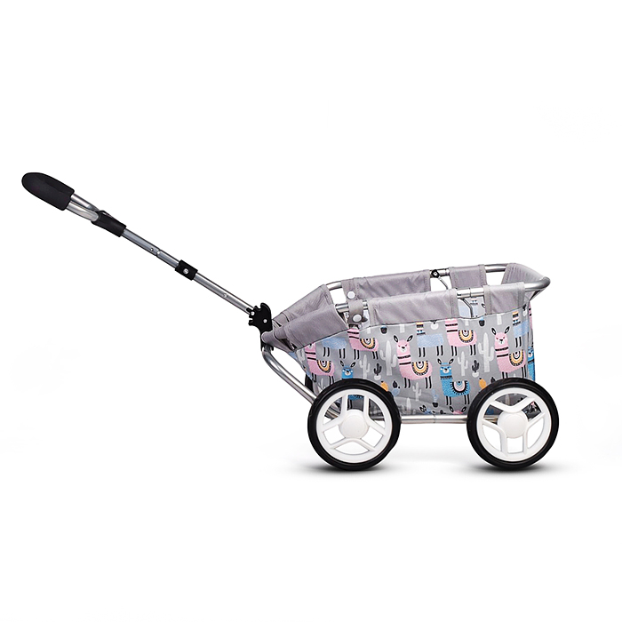 Тележка игрушечная 9703A металлическая, принт альпаки