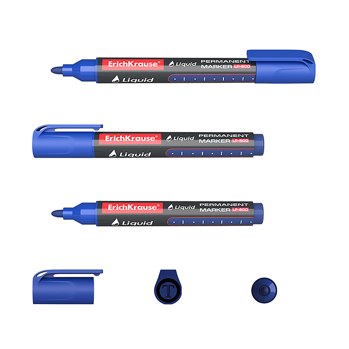 Перманентный маркер с жидкими чернилами LP-600 Tank Liquid, цвет чернил синий