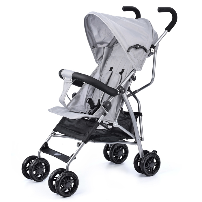 Коляска прогулочная Prammy Gray, светло-серый