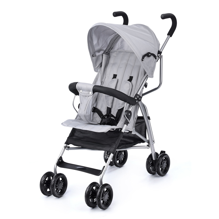 Коляска прогулочная Prammy Gray, светло-серый