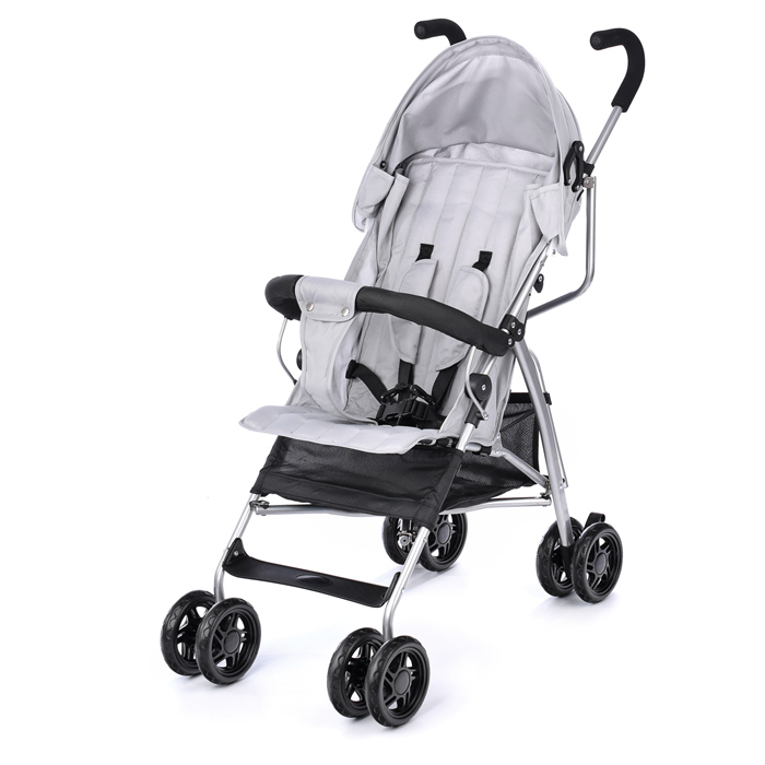 Коляска прогулочная Prammy Gray, светло-серый