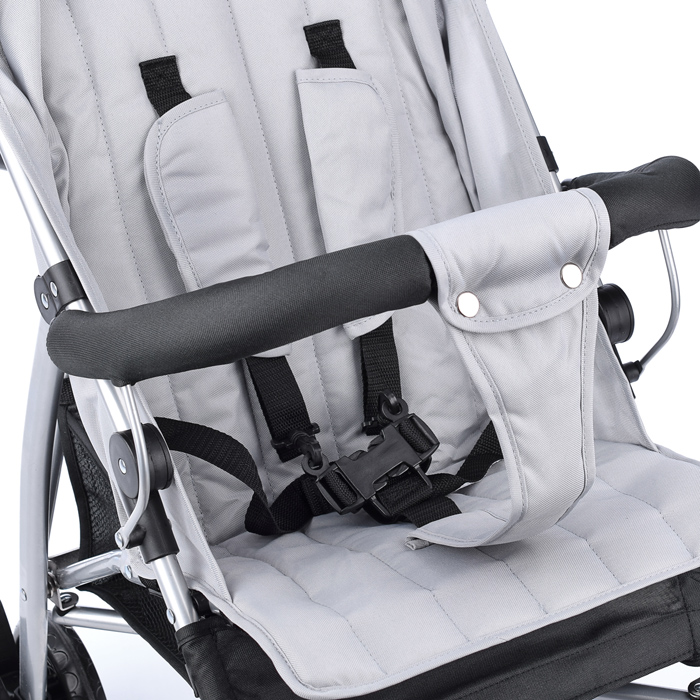 Коляска прогулочная Prammy Gray, светло-серый