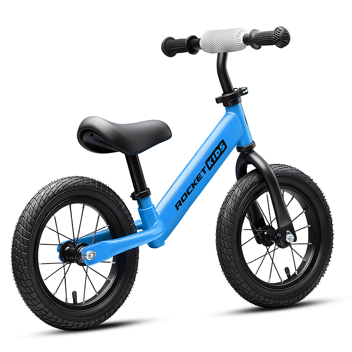 Беговел 12" Rocket R0043NEW-BL, колеса надувные, цвет синий 