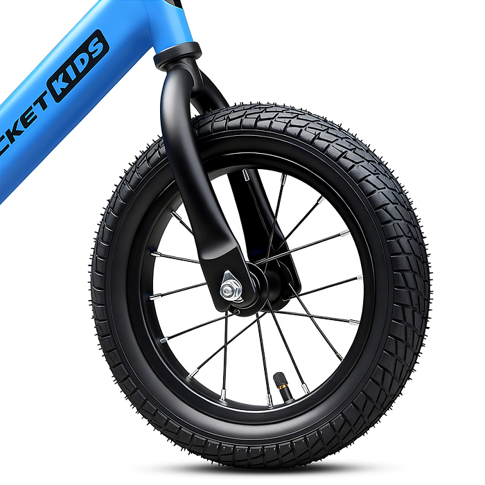 Беговел 12" Rocket R0043NEW-BL, колеса надувные, цвет синий 