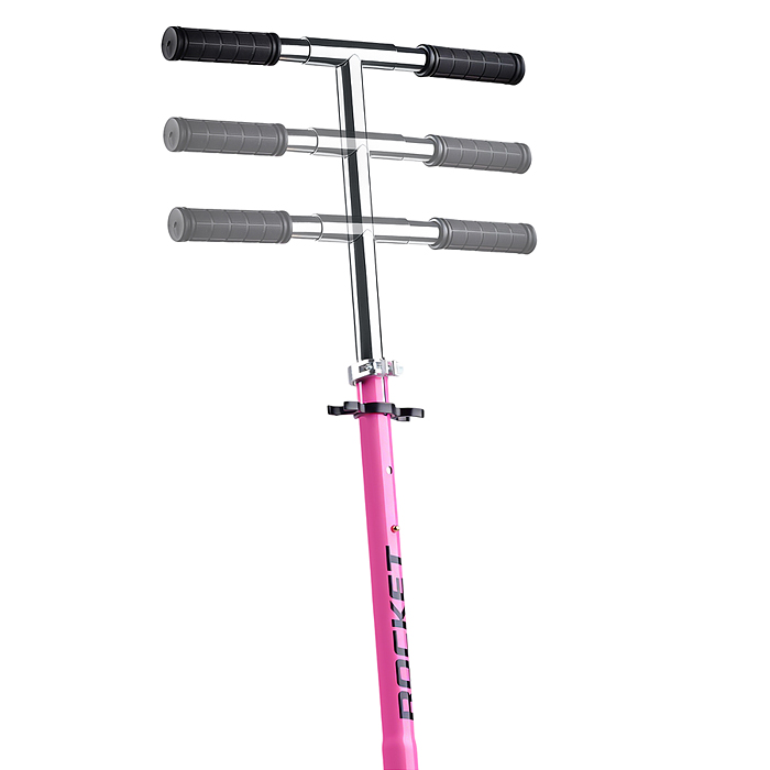 Самокат R0220 ROCKET колеса PU 200 мм, ABEC 7, розовый (в пакете)