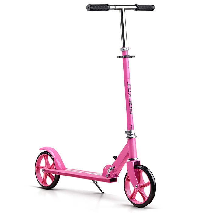 Самокат R0220 ROCKET колеса PU 200 мм, ABEC 7, розовый (в пакете)