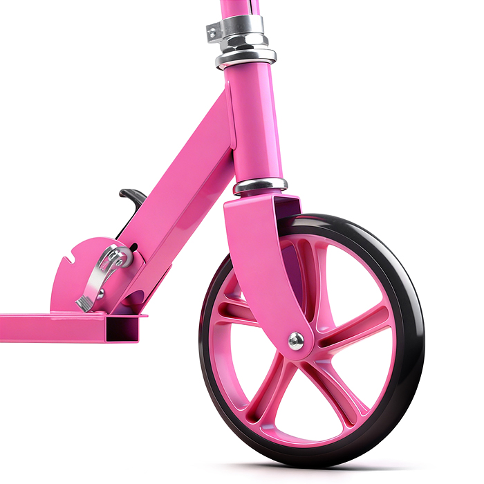 Самокат R0220 ROCKET колеса PU 200 мм, ABEC 7, розовый (в пакете)