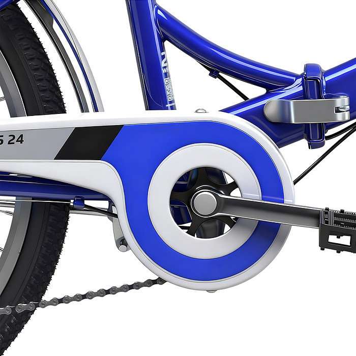 Велосипед 24" Rocket City Fold S 24, цвет синий, размер 16"