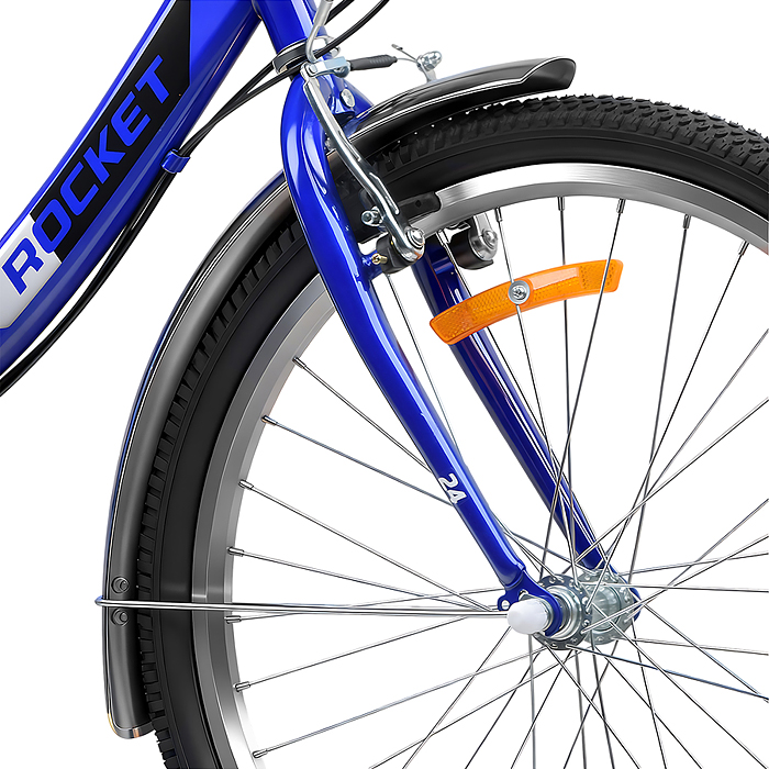 Велосипед 24" Rocket City Fold S 24, цвет синий, размер 16"