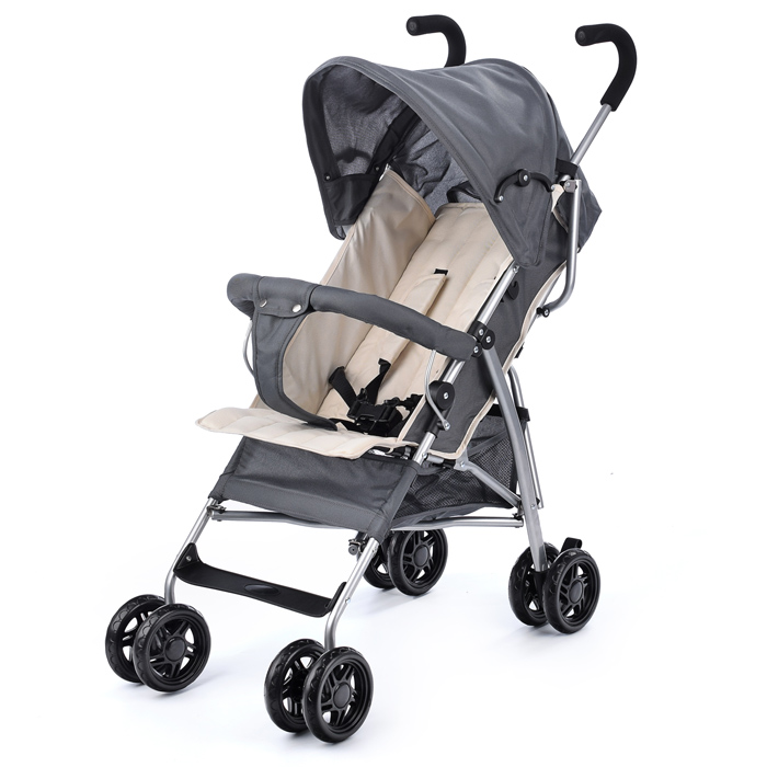 Коляска прогулочная Prammy Milky, серый