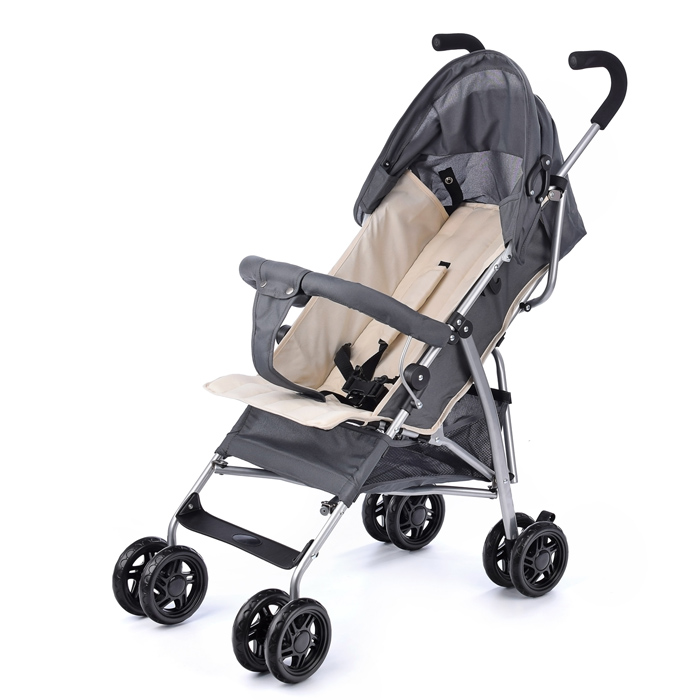 Коляска прогулочная Prammy Milky, серый