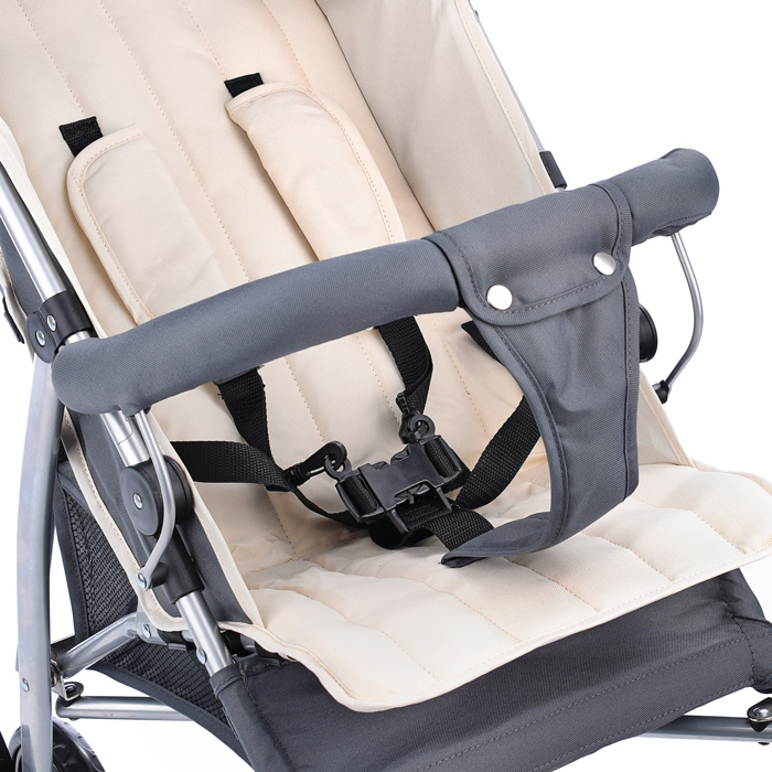 Коляска прогулочная Prammy Milky, серый