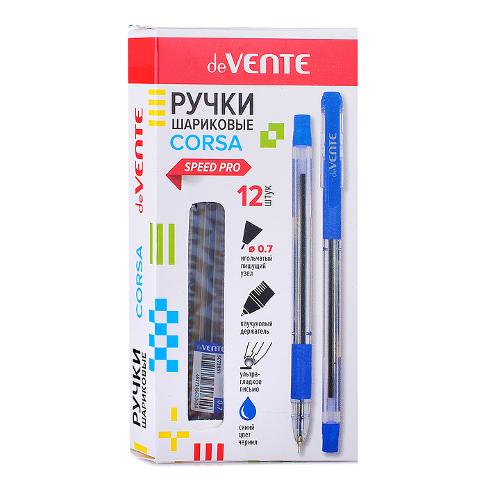 Ручка шариковая "Corsa" серия Speed Pro, d=0,7 мм, ультра гладкое письмо, чернила на маслян
