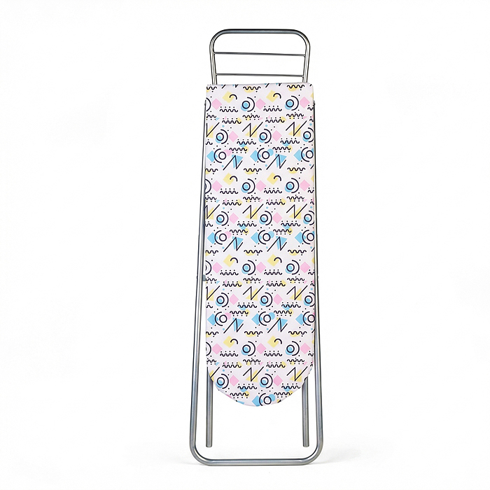 Доска для глажения 9327 металлическая, принт зигзаги