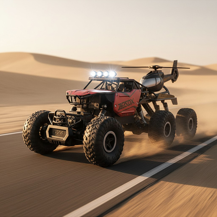 Машина 633-5 "Джип" р/у, 27 MHz, с аккум., USB, в коробке