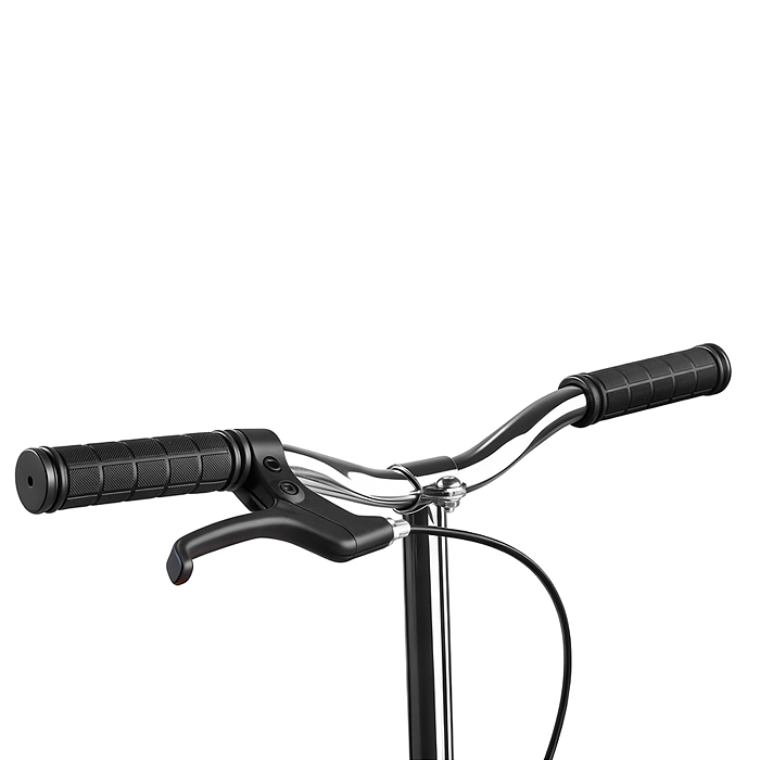 Самокат 2-х колесный R0222 ROCKET,колеса PU/ 145 мм,ABEC 7, черный (в пакете)