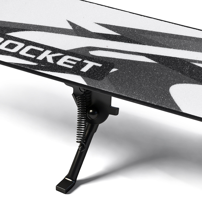 Самокат 2-х колесный R0222 ROCKET,колеса PU/ 145 мм,ABEC 7, черный (в пакете)