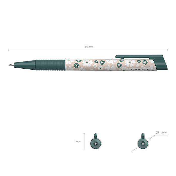 Ручка шариковая автоматическая Natural Life Matic&Grip 0.7,  цвет чернил синий 