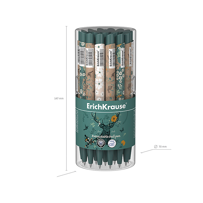 Ручка шариковая автоматическая Natural Life Matic&Grip 0.7,  цвет чернил синий 