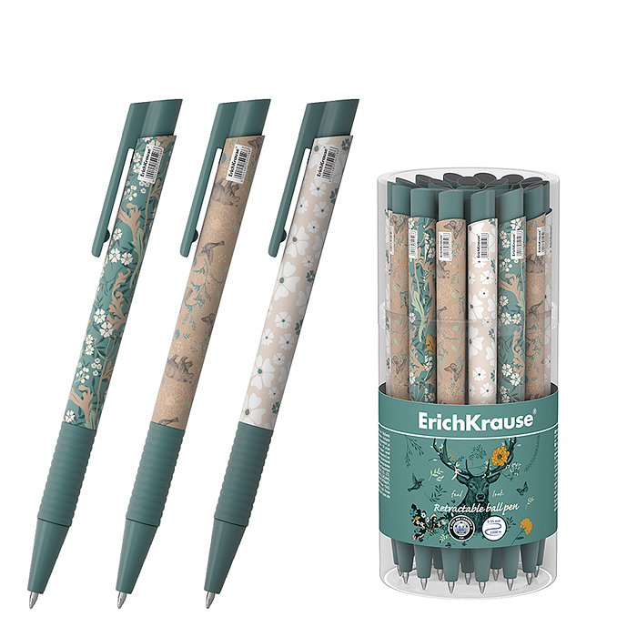 Ручка шариковая автоматическая Natural Life Matic&Grip 0.7,  цвет чернил синий 