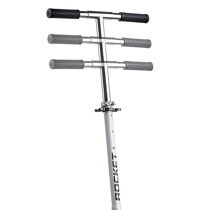 Самокат R0220 ROCKET колеса PU 200 мм, ABEC 7, белый (в пакете)