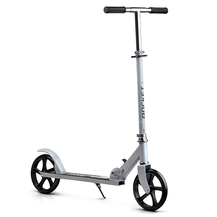 Самокат R0220 ROCKET колеса PU 200 мм, ABEC 7, белый (в пакете)