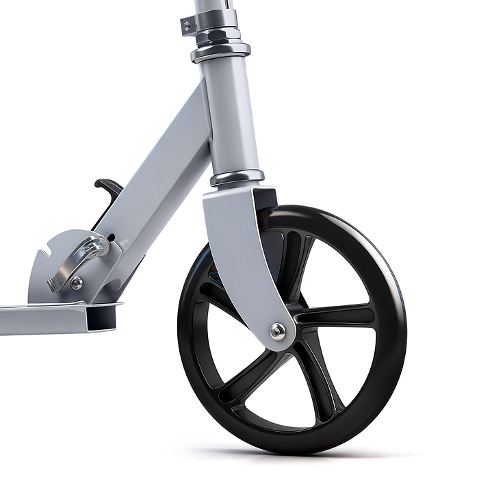 Самокат R0220 ROCKET колеса PU 200 мм, ABEC 7, белый (в пакете)