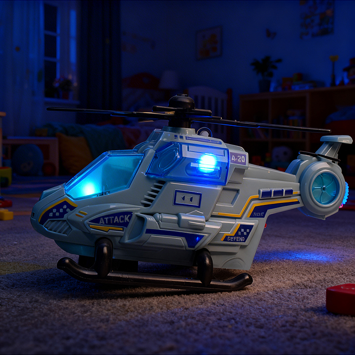 Вертолет 8847 "Парящая машина-2" на батарейках, с распылением, в коробке