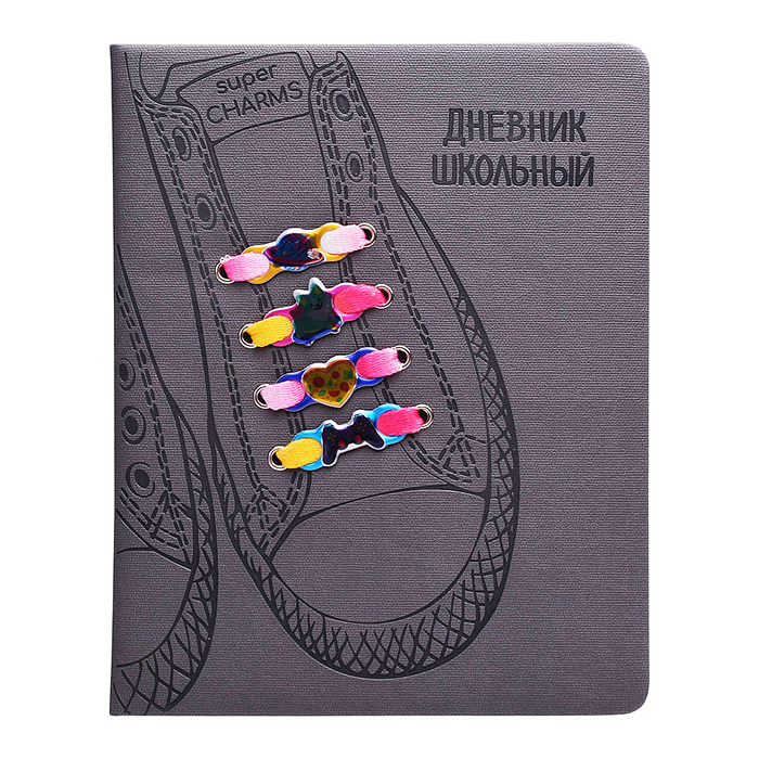 Дневник 1-11 кл. "Кеды серые" (кожзам: А5+; твёрдый переплёт с поролоном)