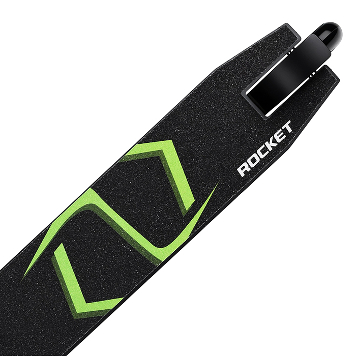 Самокат трюковый R0223 ROCKET,колеса PU/пластик 100 мм,ABEC 7, зеленый (в пакете)