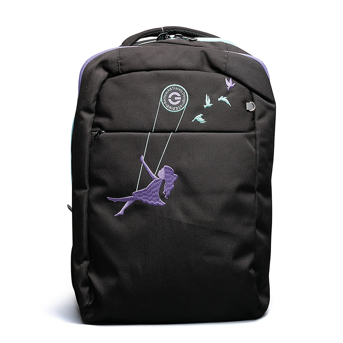 Рюкзак (/2 черный - сиреневый)