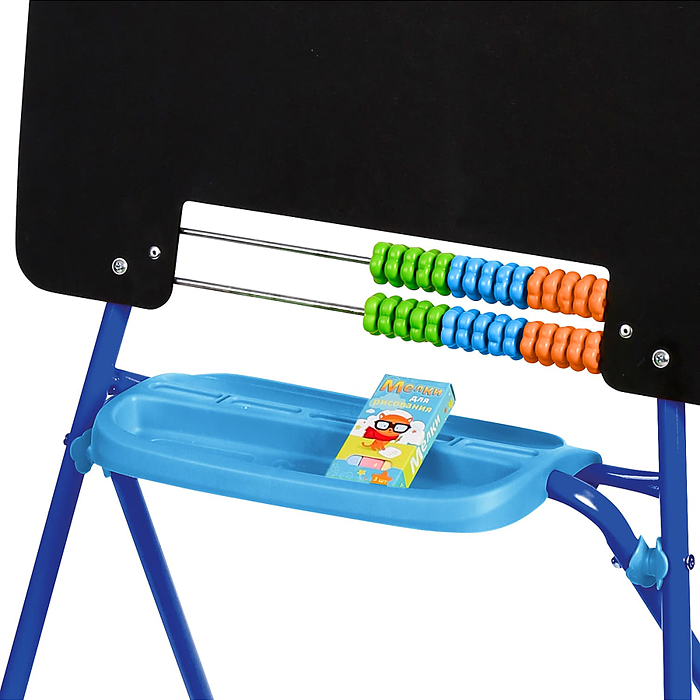 Доска знаний-мольберт односторонний (синий)